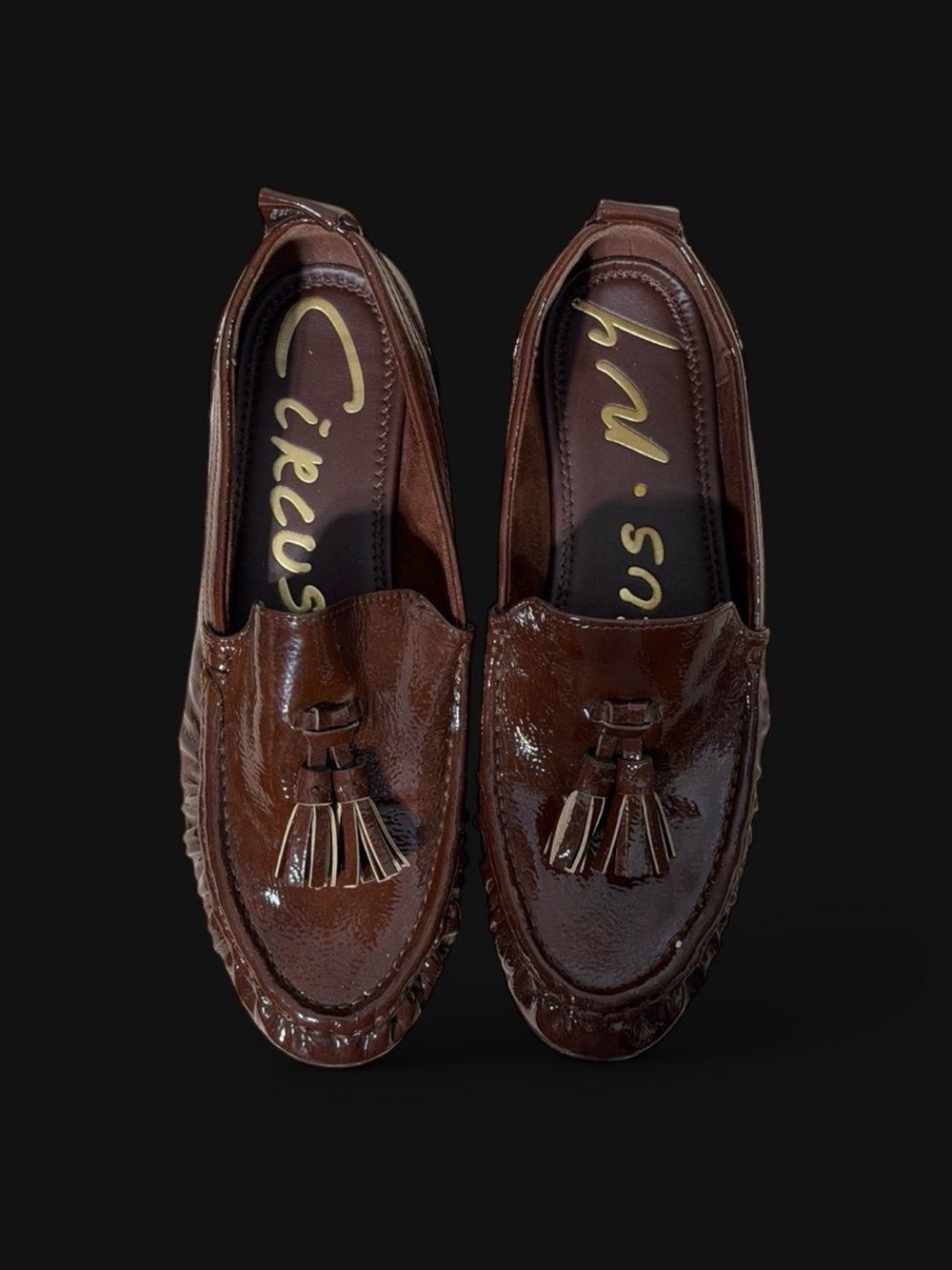 Circus by Sam Edelman Brown Patent Tassel Loafers